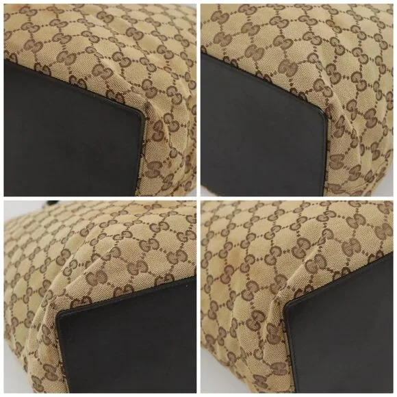 GUCCI GG Canvas Tote Bag Beige Gold 002 1097 2404 Auth 141857 - Picture 16 of 16